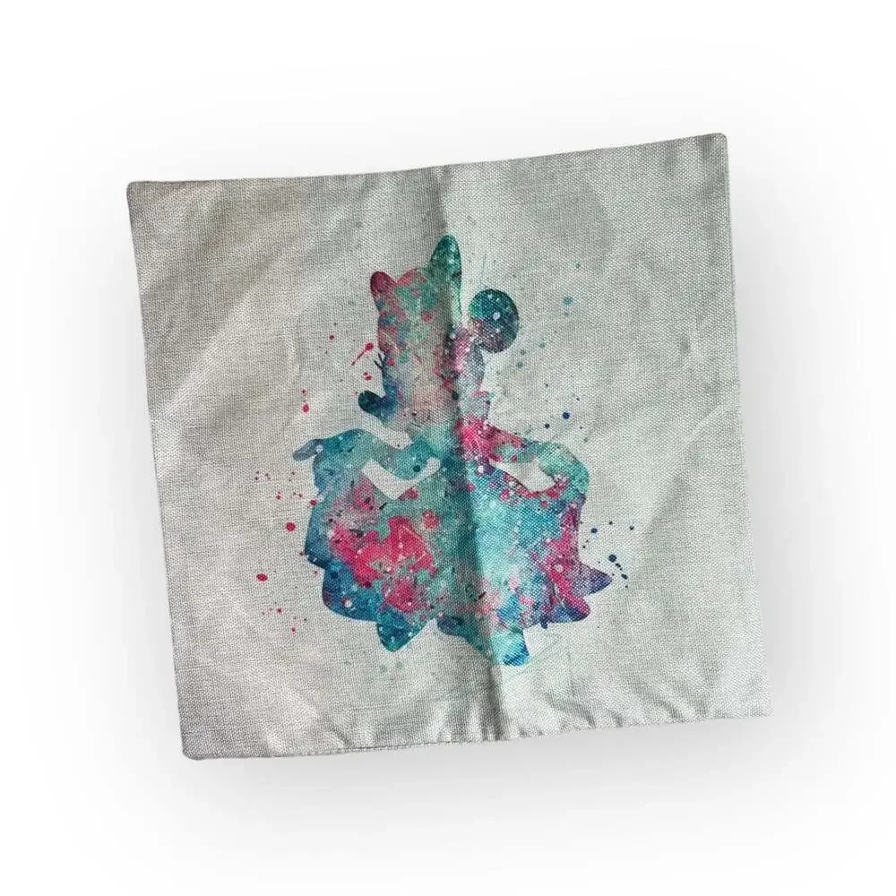 Disney Minnie Mouse watercolor pillow cover
